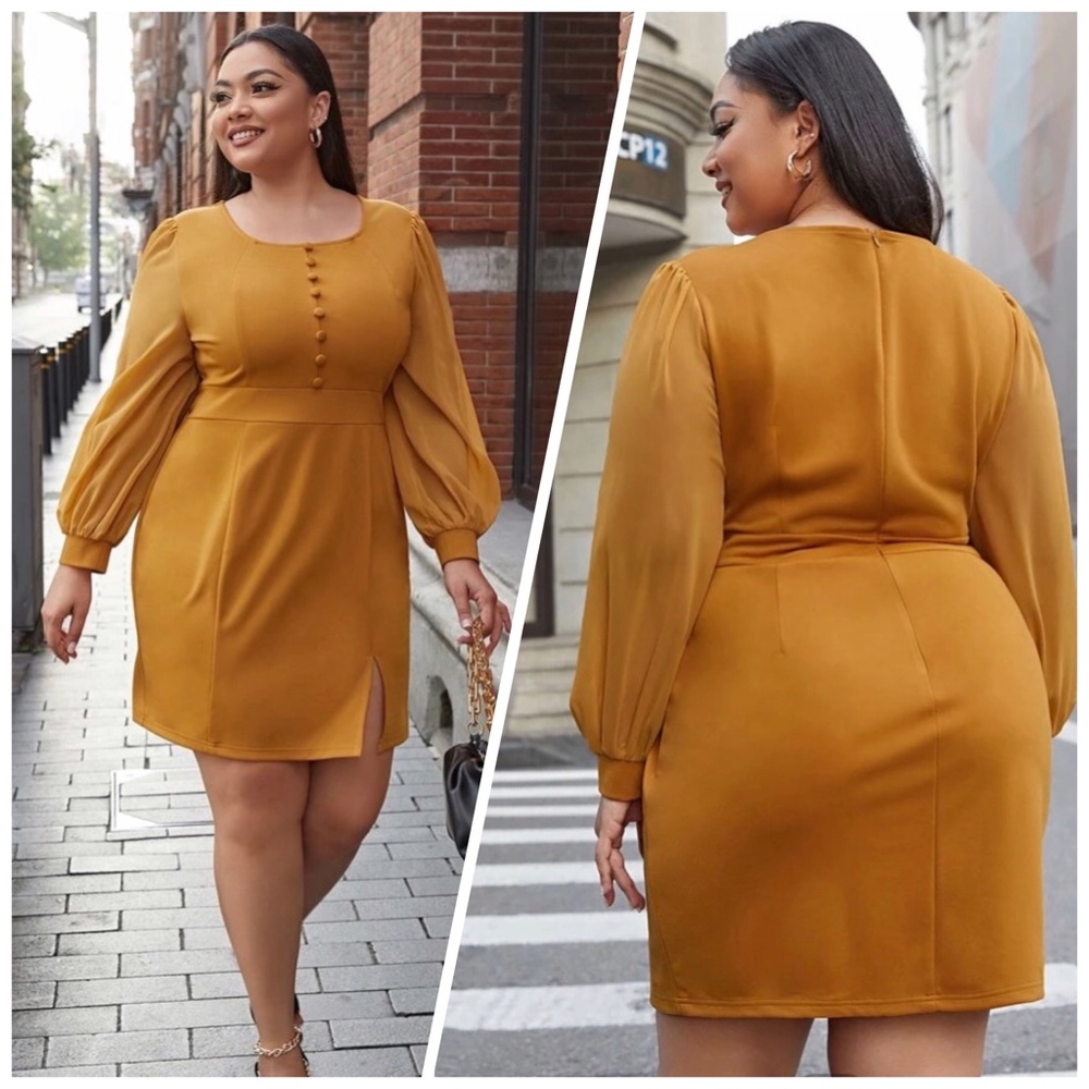 Elegant Mustard Yellow Dress for any occasion
